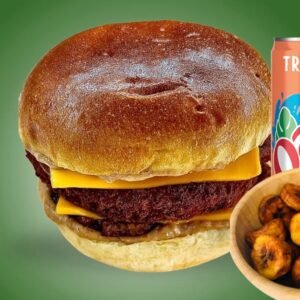 Menu Afro Burger Poulet Mafé