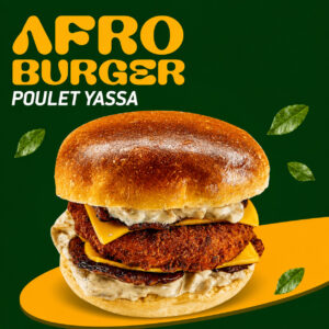 Afro Burger Poulet Yassa
