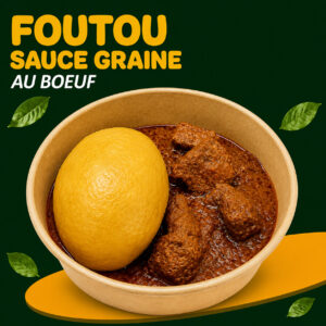 Foutou Sauce Graine au Boeuf