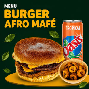 Menu Burger Afro Mafé