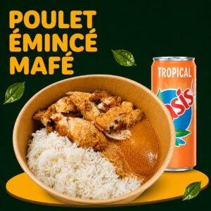 Poulet émincé mafé