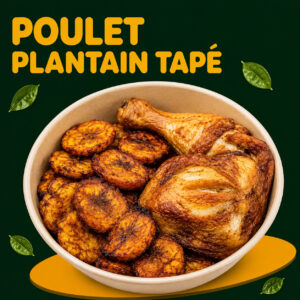 Poulet plantain tapé